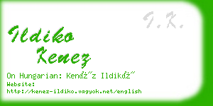 ildiko kenez business card